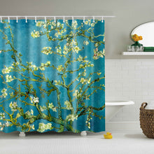 Load image into Gallery viewer, Waterproof Polyester fabric 3D Bath curtain forest for Bathroom curtain Green Plant beach Shower curtain Long 180*200cm