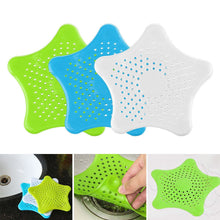 Load image into Gallery viewer, Bathroom kitchen Accessories Drain Star Hair Catcher Bath Stopper Plug Sink Strainer Filter Shower cocina